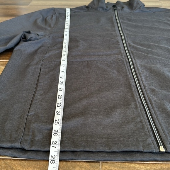 Greg Norman Men’s Windbreaker Full-Zip Jacket in Black Heather, XL - Picture 7 of 14